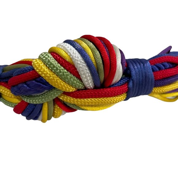 Colorful Rope Obi Belt Rainbow Knotcore Festival Cosplay Pride Statement - Picture 3 of 7